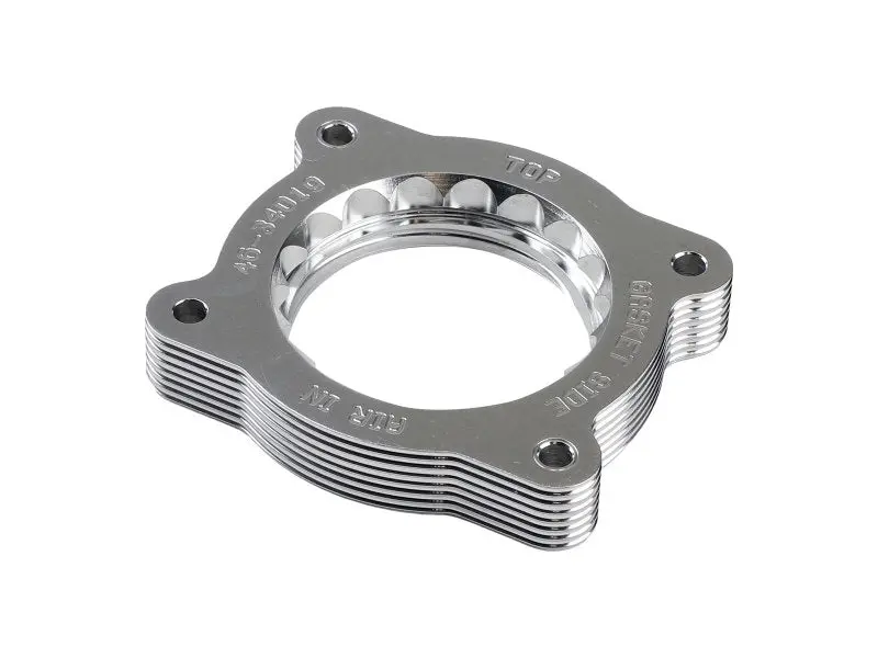 Afe 07-13 Chevrolet Silverado 1500/Gmc Sierra 1500 Silver Bullet Throttle Body Spacer - Silver 2