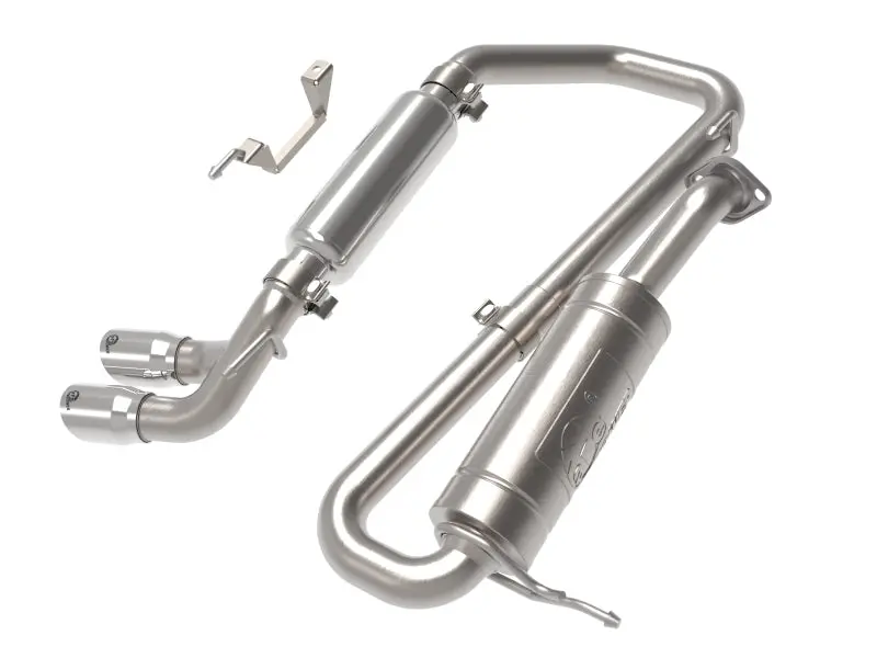 Afe 18-21 Suzuki Jimny Takeda 2-1/4In. 304 Ss Cat-Back Exhaust W/ Polished Tip 1