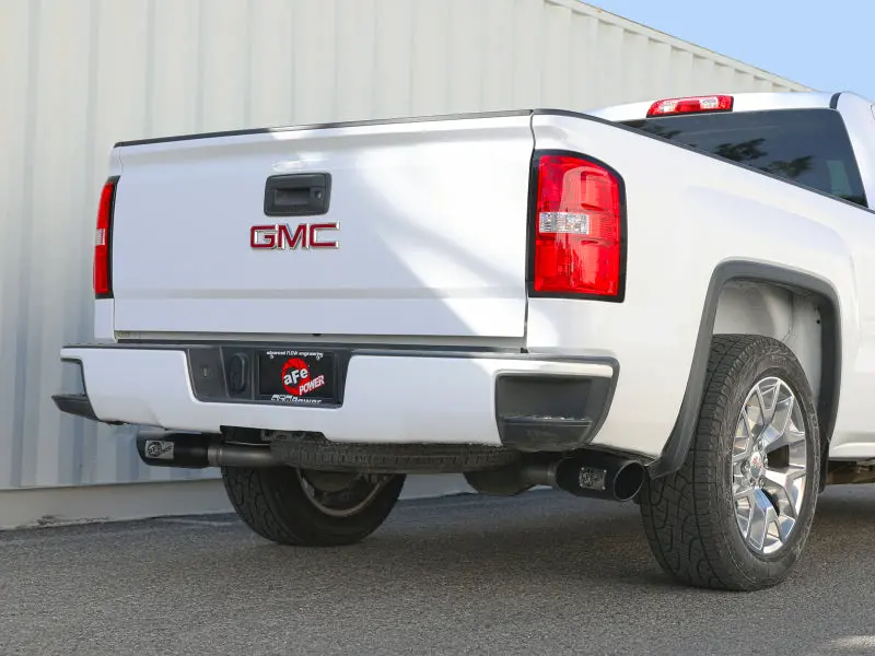 Afe Gemini Xv 3In 304 Ss Cat-Back Exhaust W/ Cutout 09-18 Gm Trucks 4.3L/4.8L/5.3L W/ Black Tips 2