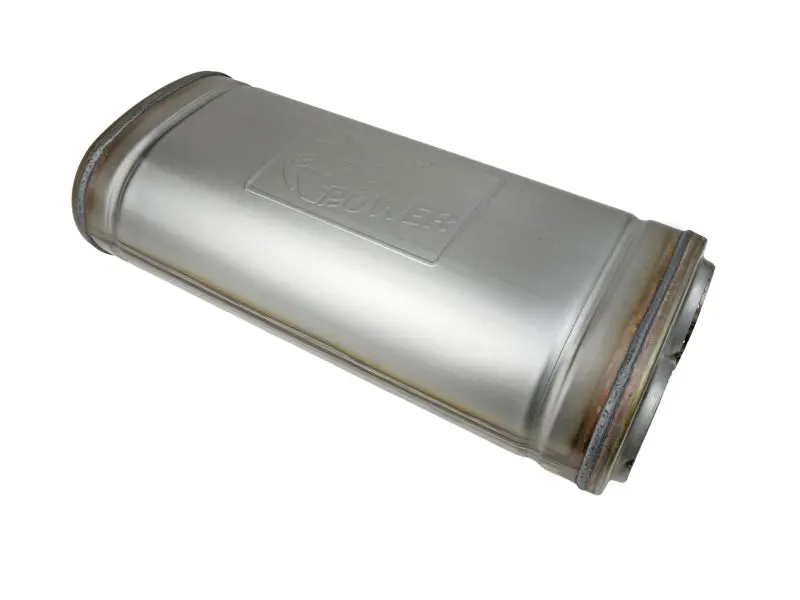 Afe Mach Force-Xp 409 Ss Muffler 3In Dual Inlet/Dual Outlet 5In H X 8In W X 18In L - Oval Body 1