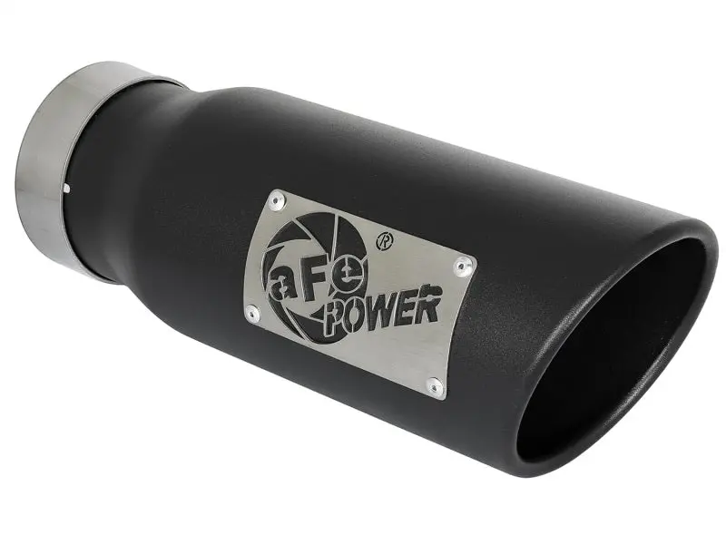 Afe Mach Force-Xp 409 Stainless Steel Exhaust Tip 3.5 In X 4.5In Out X 12In L Clamp-On 1
