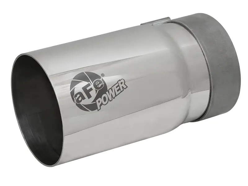 Afe Mach Force-Xp Universal Exhaust Tip 3-1/2 In Inlet X 4 In Outlet X 7 In Polished Right Side Exit 1