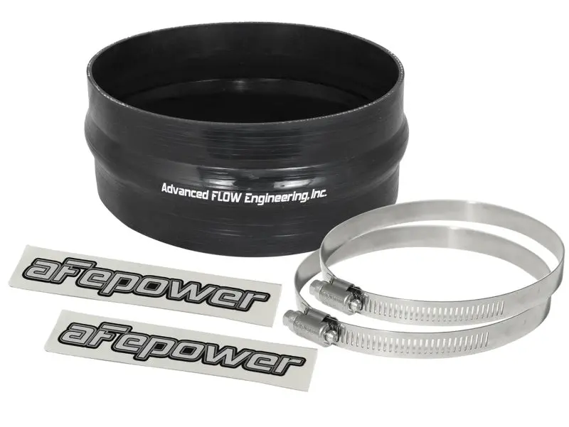 Afe Magnum Force Cai Univ. Silicone Coupling Kit (6-1/4In. Id / 2-3/4In. L) Straight W/Hump - Black 1