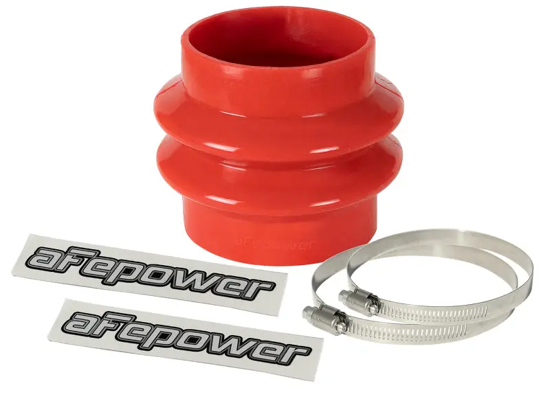 Afe Magnum Force Intake Coupling Kit (3-1/8 In Id To 3 In X 3-1/2 In L) Straight Bellow- Red 1