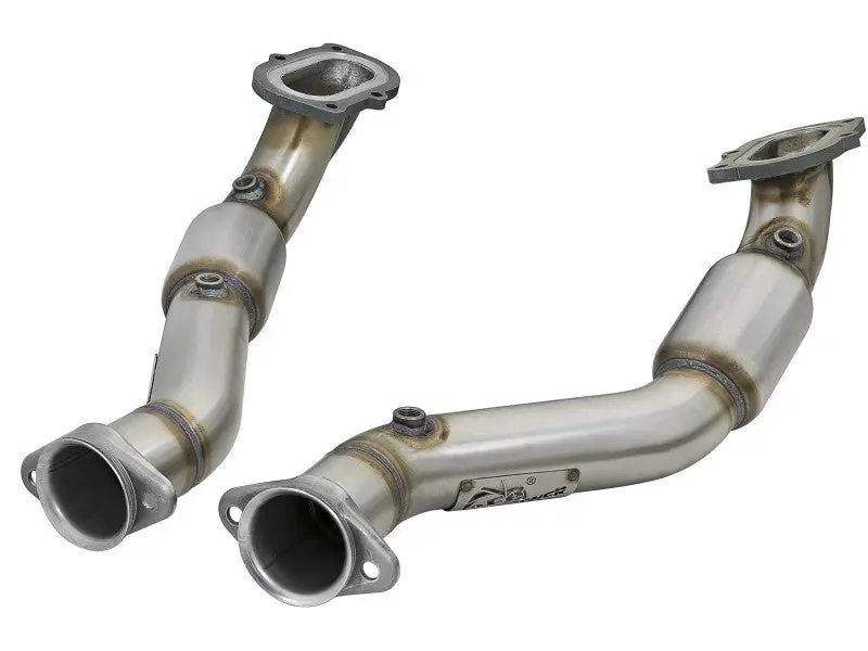 Afe Power 14-18 Chevrolet Corvette C7 & Z06 Twisted Steel 3In 304 Stainless Steel Mid Pipe W/ Cat 1