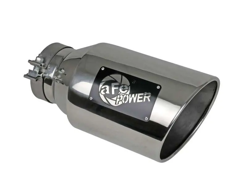 Afe Power Universal 5In Inlet 8In Outlet Mach Force-Xp Clamp-On Exhaust Tip - Polished 1