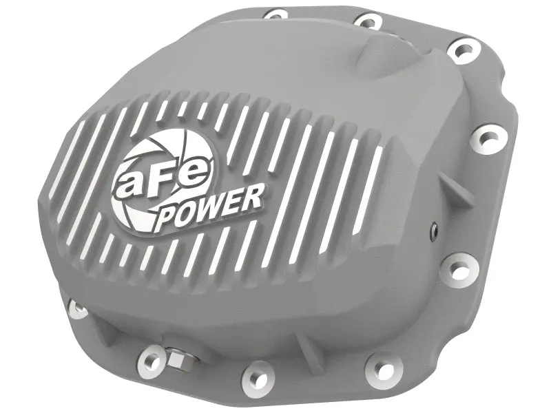 Afe Street Series Rear Differential Cover Raw W/ Fins 15-19 Ford F-150 (W/ Super 8.8 Rear Axles) 1