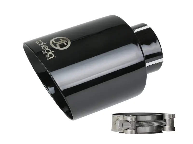 Afe Takeda Universal Exhaust Tip 2-1/2 In Inlet X 4-1/2 In Outlet X 7 In L- Black 1