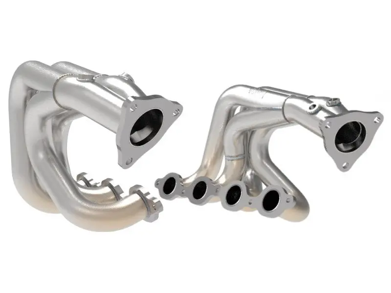 Afe Twisted 304Ss Header 2020 Chevy Corvette (C8) 6.2L V8 - Brushed 1