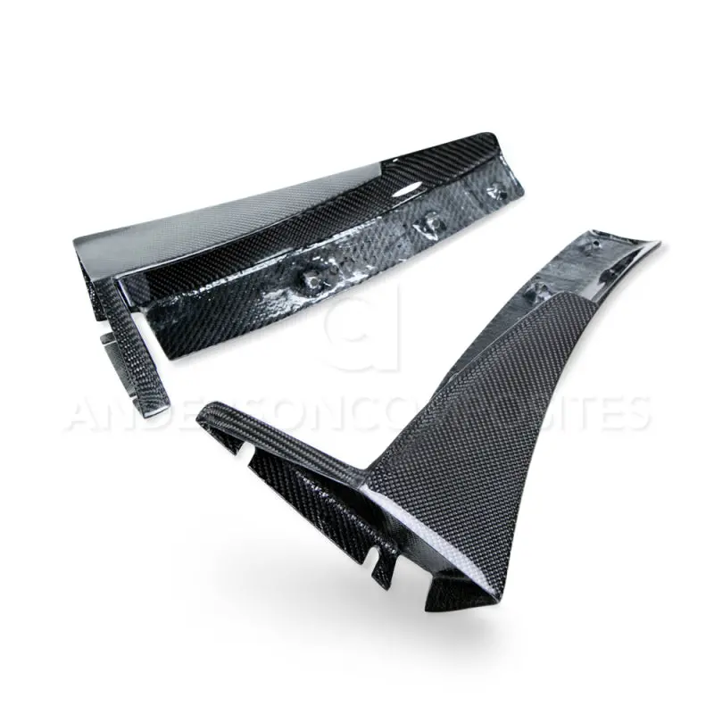 Anderson Composites 14+ Chevrolet Corvette C7 Z06 Front Bumper Canards 1