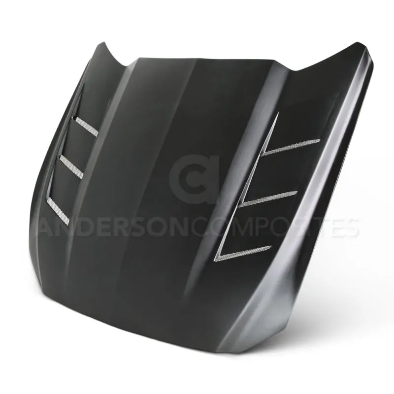 Anderson Composites 15-16 Ford Mustang (Excl. Gt350/Gt350r) Fiberglass Heat Extractor Hood 1