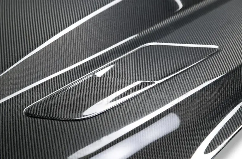 Anderson Composites 15-17 Ford Mustang (Excl. Gt350/Gt350r) Double Sided Carbon Fiber Cowl Hood 2