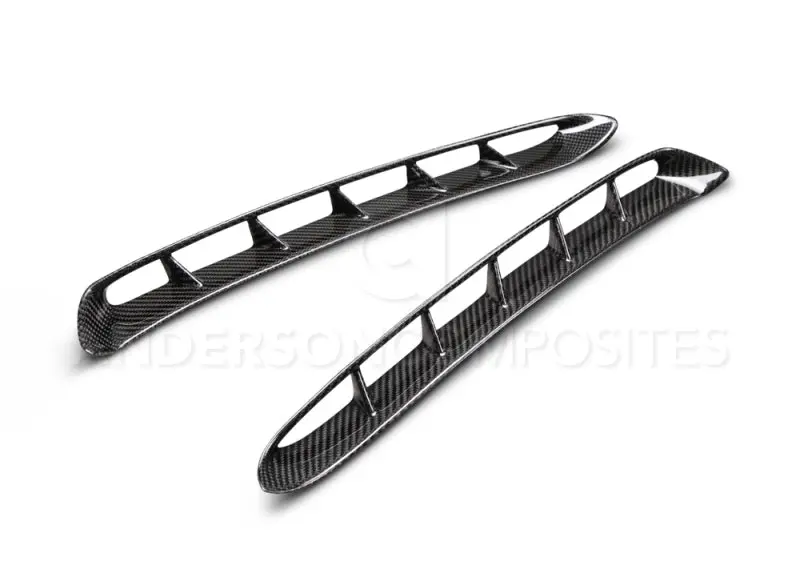 Anderson Composites 15-17 Mustang Carbon Fiber Gt350 Style Fender Vent Inserts (Only Fit Ac Fenders) 1