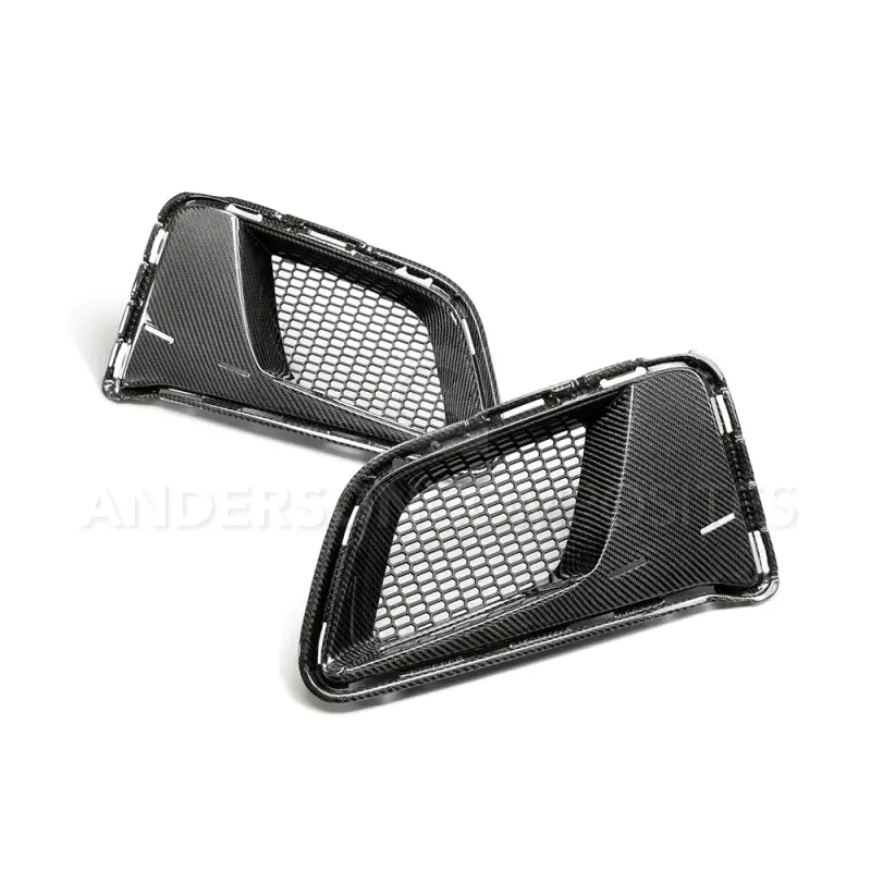Anderson Composites 17-18 Chevrolet Camaro 1Le Carbon Fiber Type Le Air Duct Bezels 1