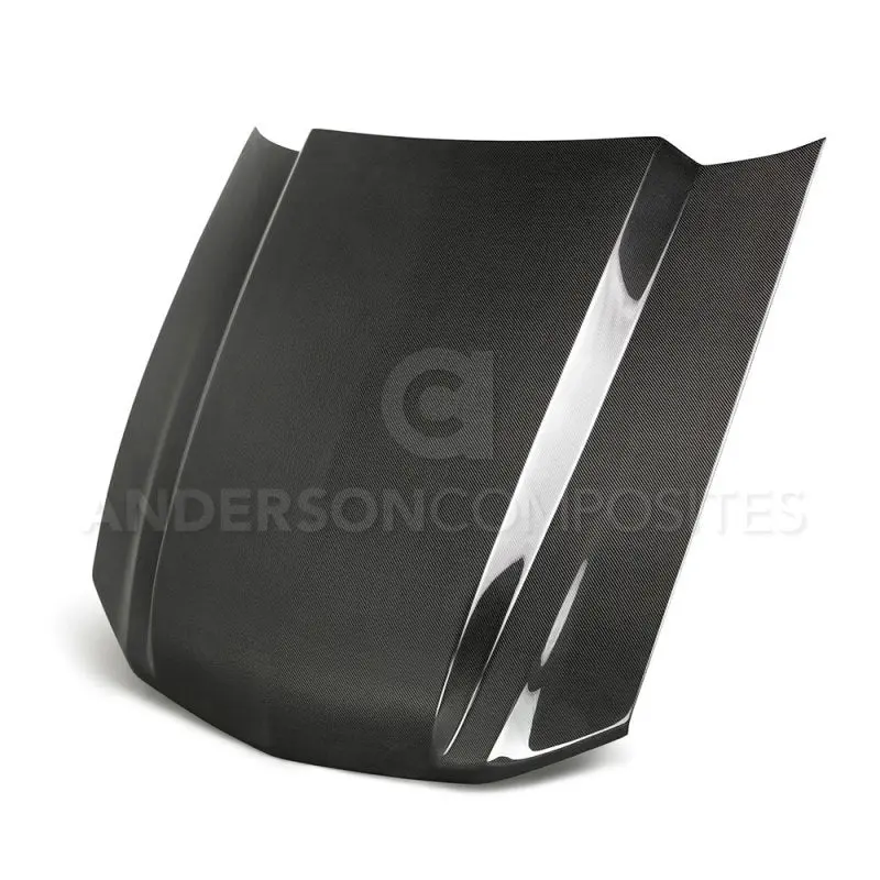 Anderson Composites 2013-2014 Ford Mustang Type-Cj Carbon Fiber Cowl Hood 1