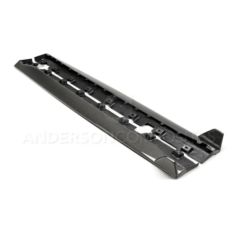 Anderson Composites 2015-2017 Ford Mustang Gt350 Style Rocker Panel Splitter 1