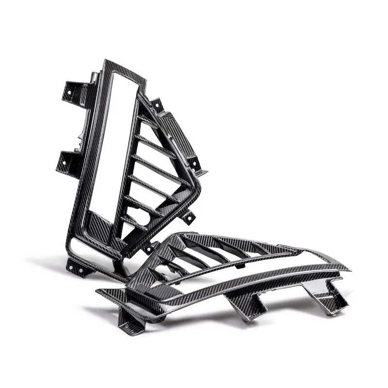 Anderson Composites 22-24 Cadillac Ct5 Black Wing Type-Oe Carbon Fiber Side Grilles 1