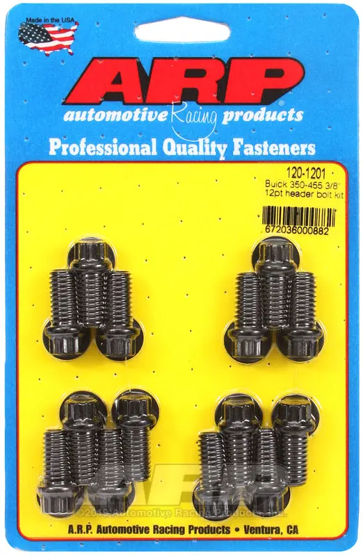 Arp Buick 350-455 3/8In 12Pt Header Bolt Kit 1