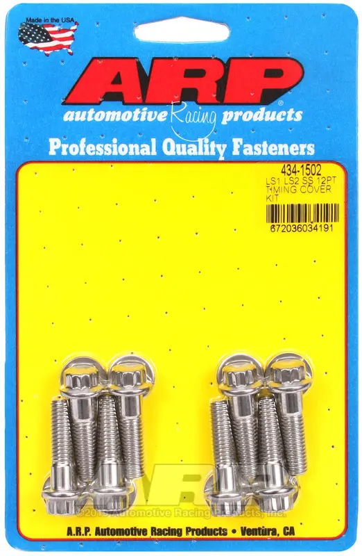 Arp Chevy Ls1 Ls2 Ss 12Pt Timing Cover Bolt Kit 1