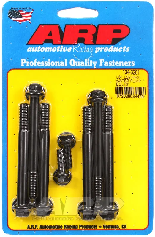Arp Ls1 / Ls2 Water Pump W/ Thermostat Housing Ss Hex Bolt Kit 1