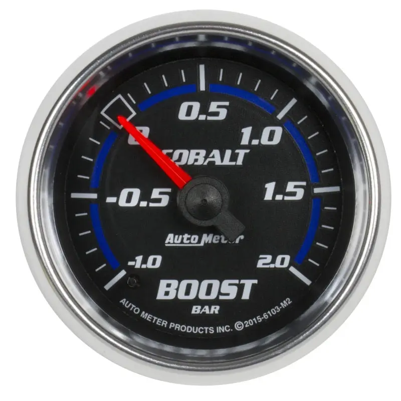 Autometer Cobalt Gauge Vac/Boost 2 1/16In -1 - +2 Bar Mechanical Cobalt 1
