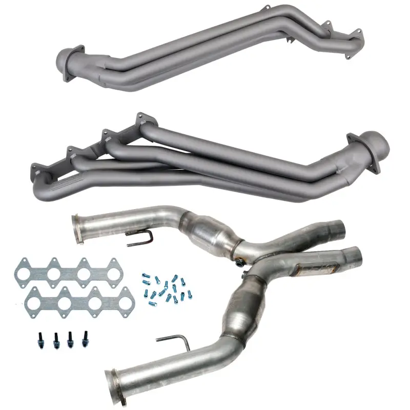 Bbk 05-10 Ford Mustang Gt 1 5/8 Long Tube Headers W/High Flow Catted X-Pipe (Ti Ceramic) 1