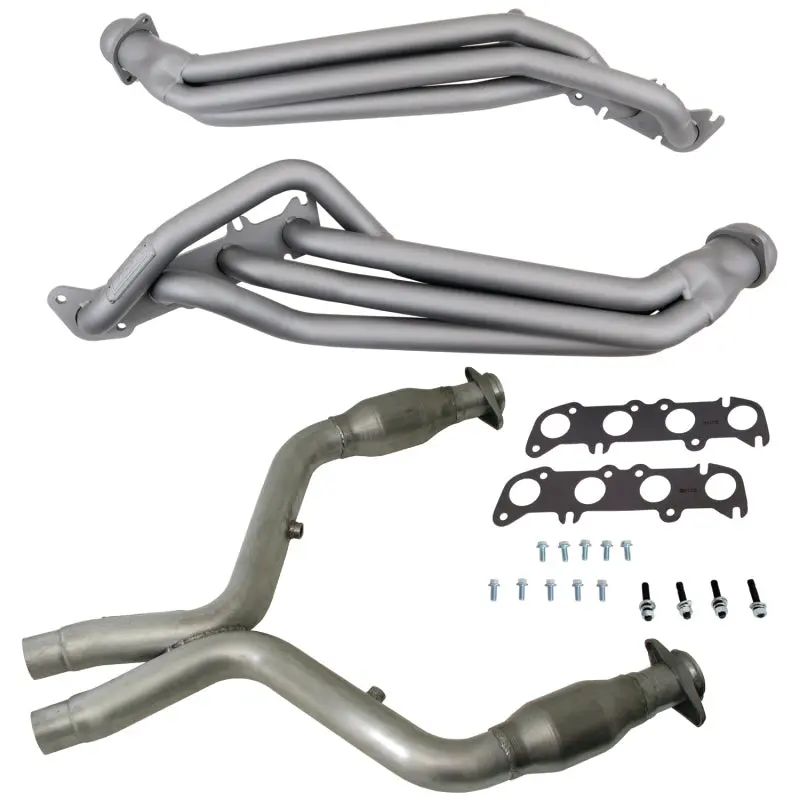 Bbk 11-14 Ford Mustang Gt 1-3/4 Long Tube Headers W/High Flow Catted X-Pipe (Ti Ceramic) 1