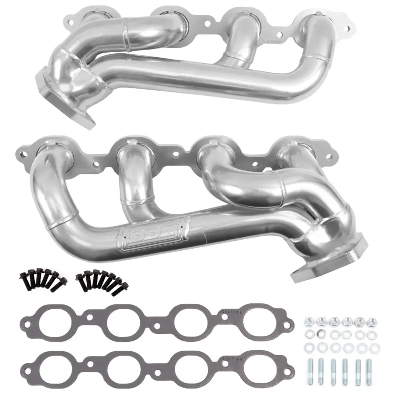 Bbk 19-24 Gm Full Size 5.3/6.2L Shorty Headers (Silver Ceramic) 1