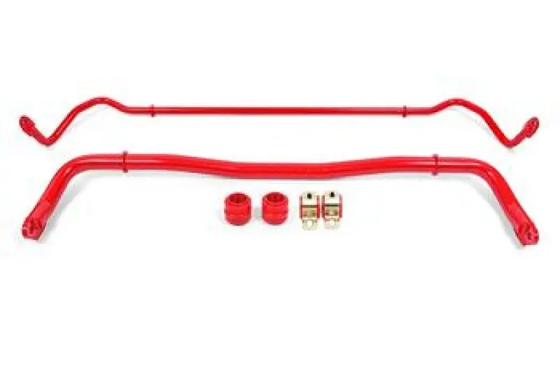 Bmr 08-20 Dodge Challenger Front/Rear Sway Bar Kit W/ Bushings - Red 1