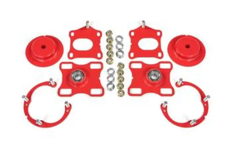 Bmr 11-14 Ford Mustang / Shelby Gt500 Caster Camber Plates - Red 1