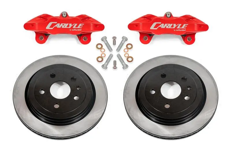 Bmr 14-17 Chevrolet Ss Brake Kit For 15In Conversion Solid Rotors Red Calipers 1