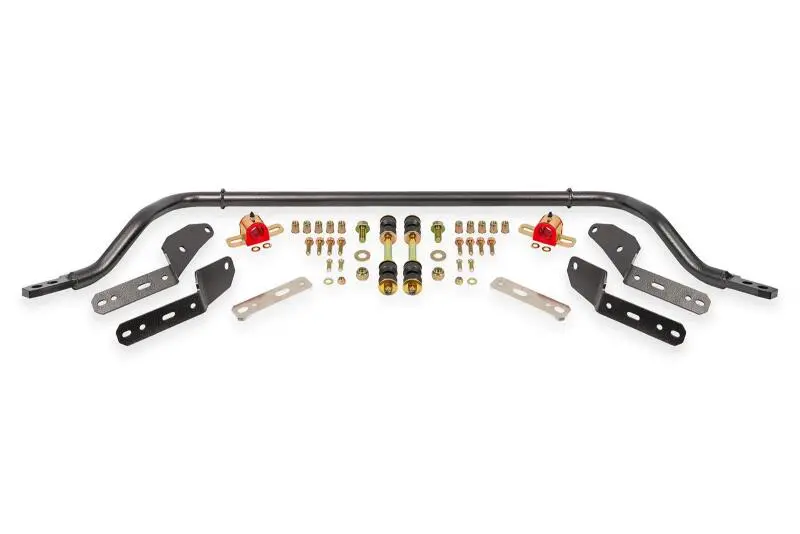 Bmr 64-67 Gm A-Body 1.25In Hollow 2-Hole Adjustable Front Sway Bar Kit - Black Hammertone 1