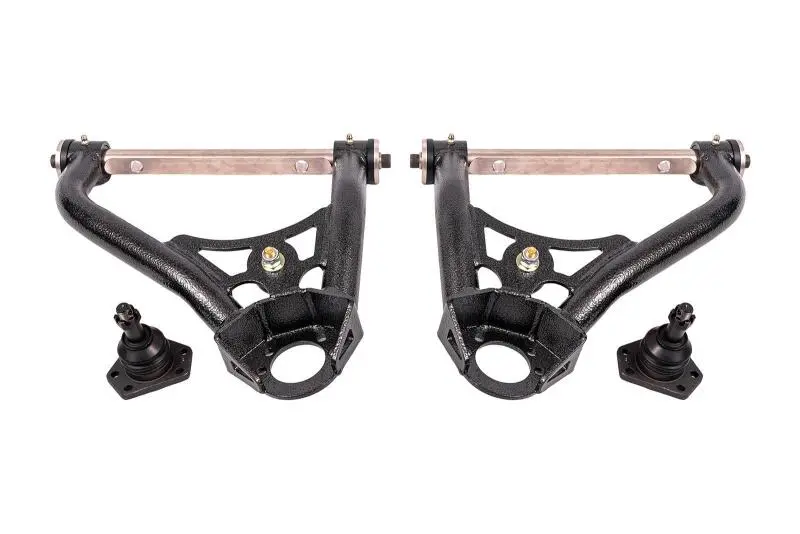 Bmr 68-74 Chevrolet Nova Non-Adj. Upper A-Arms W/ Std. Ball Joint (Delrin) - Black Hammertone 1