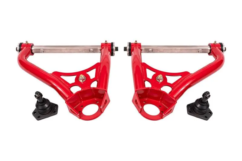 Bmr 68-74 Chevrolet Nova Non-Adj. Upper A-Arms W/ Std. Ball Joint (Delrin) - Red 1
