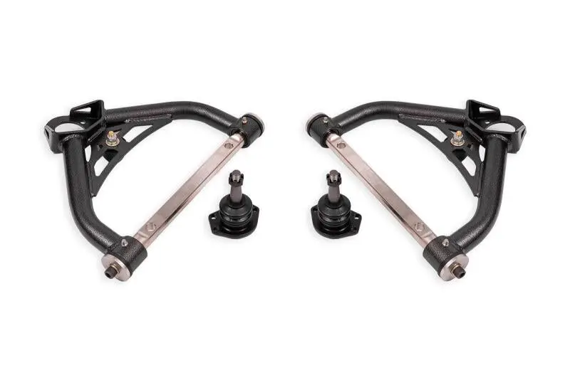 Bmr 70-81 Chevrolet Camaro Non-Adj. Upper A-Arms W/ 0.5In Tall Ball Joint (Delrin) -Black Hammertone 1