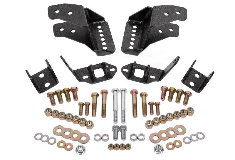 Bmr 78-87 G-Body Coilover Conversion Kit Rear Adjustable Shock Mount Without Cab - Black Hammertone 1