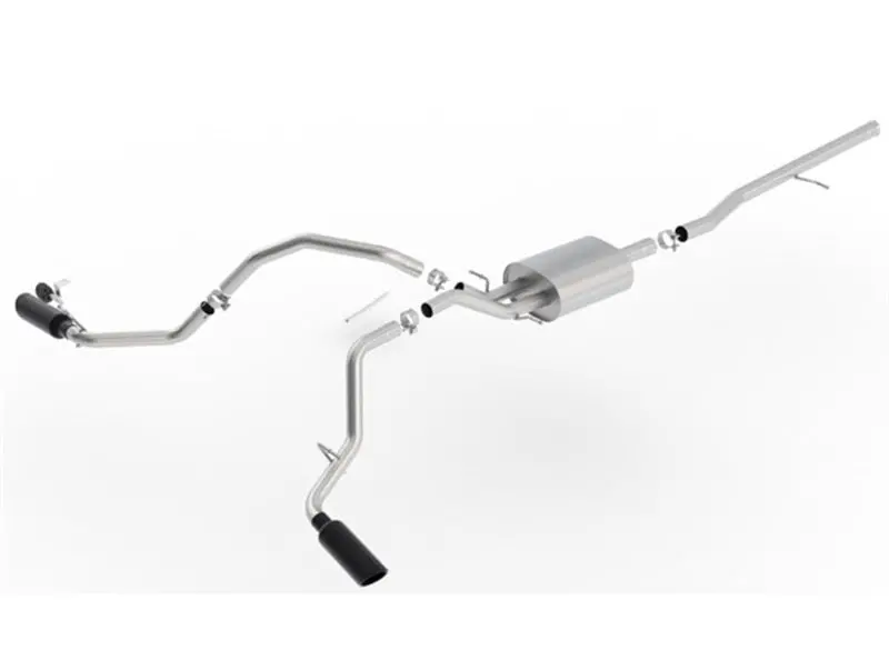 Borla 14-18 Chevrolet Silverado 1500 At/Mt 4Dr Ss S-Type Catback Exhaust Black Chrome Tip 1