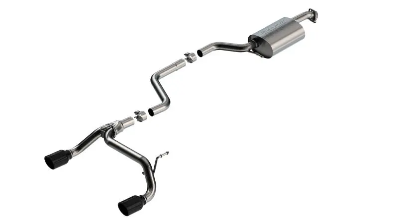 Borla 18-23 Suzuki Jimny 1.4L At/Mt 4Wd 2Dr 2In S-Type Catback Exhaust - Black Chrome Tips 1