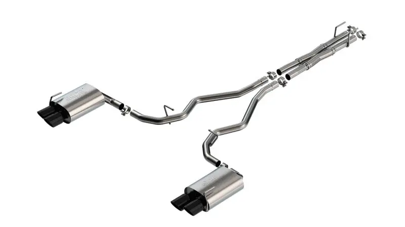 Borla 19-22 Ford Explorer 3.0L V6 At Awd 4Dr 2.25In Atak Catback Exhaust - Black Chrome Tip 1