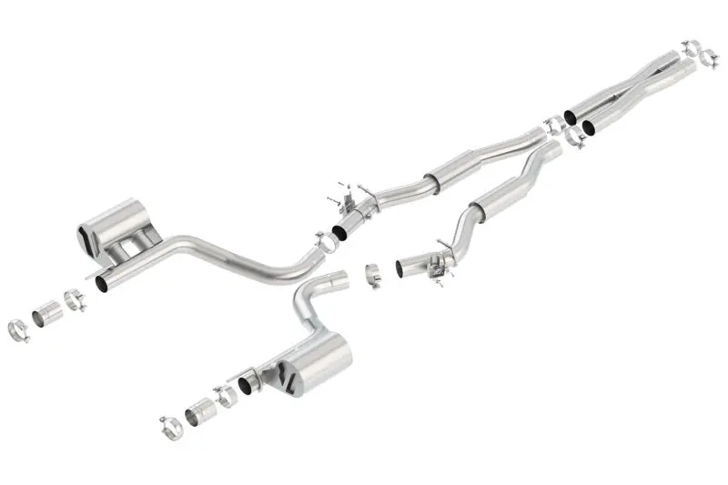 Borla 2015 Dodge Challenger Hellcat 6.2L V8 S-Type Catback Exhaust No Tips Factory Valance 1