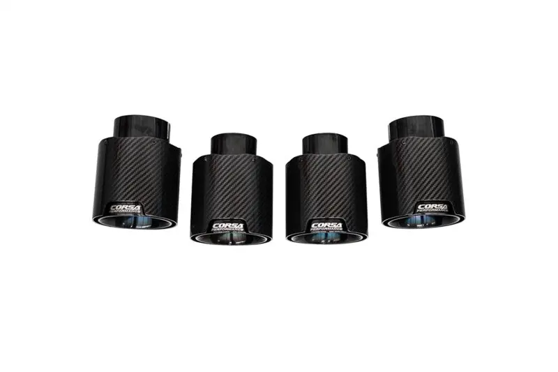Corsa 20-25 Chevrolet Corvette C8 Rwd 4.5In Carbon Fiber Black Pvd Tip Kit (For Corsa Exhaust Only) 1