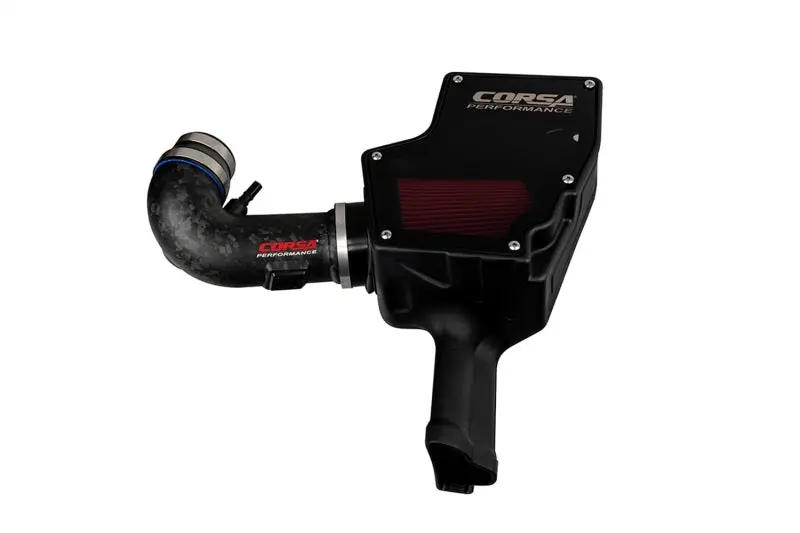 Corsa 2018-2023 Ford Mustang Gt 5.0L V8 Forged Carbon Fiber Air Intake W/ Drytech 3D No Oil Filter 1