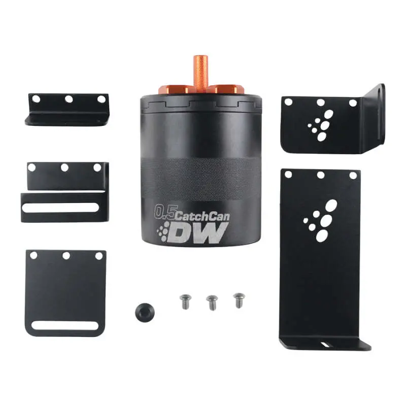 Deatschwerks 0.5 Liter Street Oil Catch Can Assembly 1