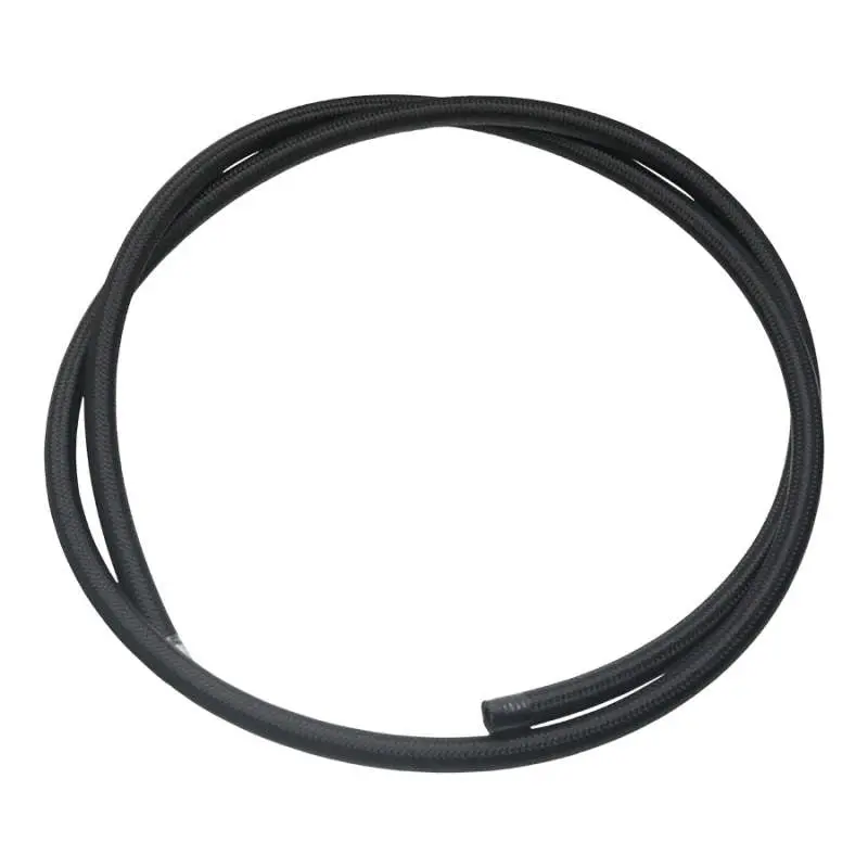 Deatschwerks 10An Black Nylon Braided Ptfe Hose - 6Ft 1