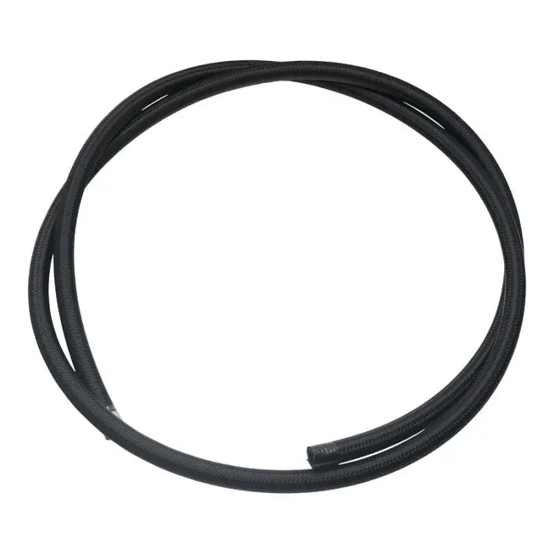 Deatschwerks 8An Black Nylon Braided Cpe Hose - 6Ft 1