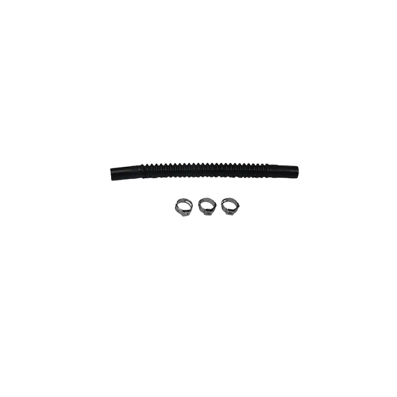 Deatschwerks Convoluted Tubing 150Mm Length X 8Mm Id Side 1 X 8Mm Id Side 2 - Black 1