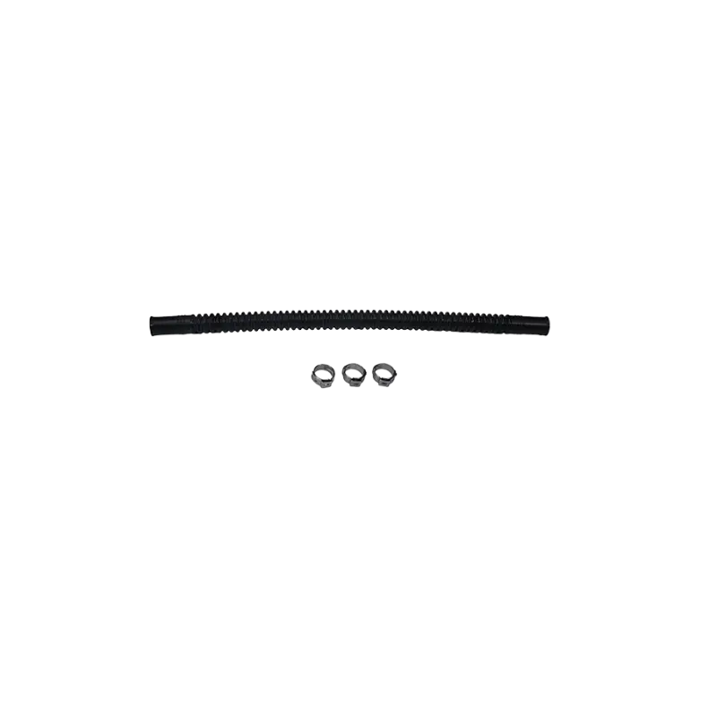 Deatschwerks Convoluted Tubing 250Mm Length X 10Mm Id Side 1 X 10Mm Id Side 2 - Black 1