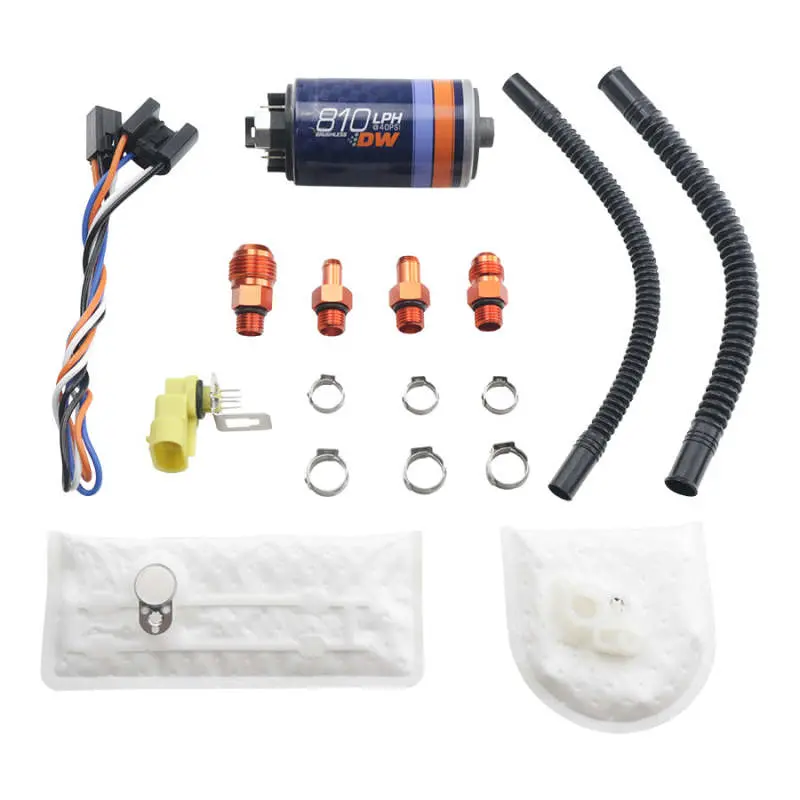 Deatschwerks Dw810 Brushless Series 810Lph In-Tank Brushless Fuel Pump W/ 9-1002 Install Kit 1