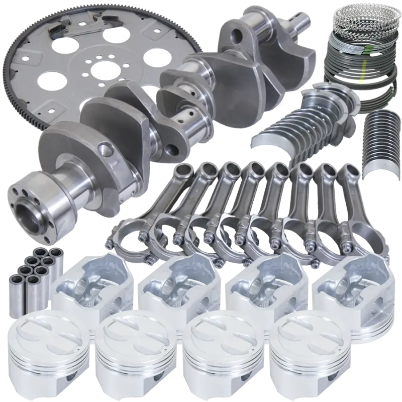 Eagle Chevy 350 1Pc 3.480In Crank 5.700In I-Beam Rods 4.030In Pistons 168 Tooth Fp Balanced Assembly 1