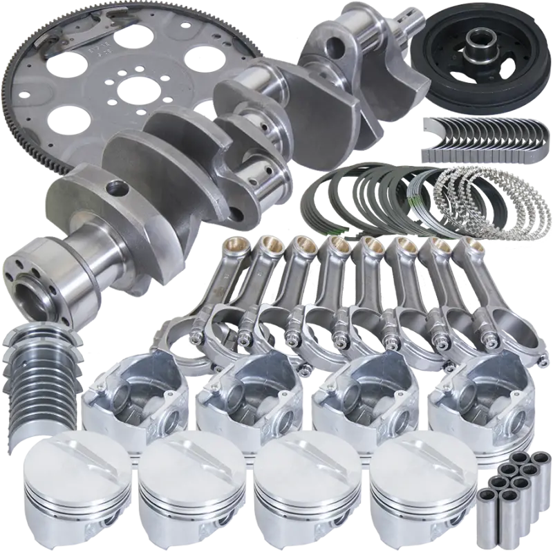 Eagle Chevy 350 1Pc 3.750In Crank 5.700In I-Beam Rods 4.060In Pistons 153 Tooth Fp Balanced Assembly 1